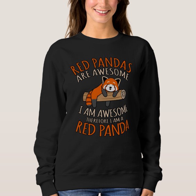 Sweatshirt Les Pandas Rouges Sont Des Animaux De Compagnie Am (Devant)