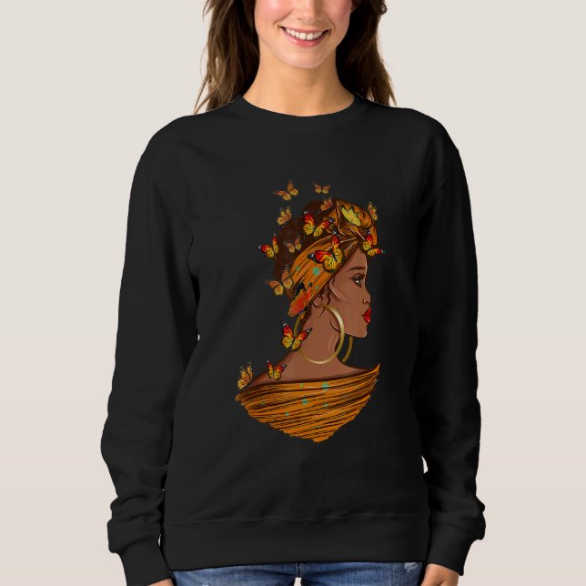 Sweatshirt Les papillons Afro-Africains des femmes Histoire d (Devant)