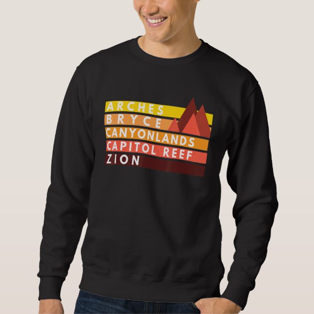 Sweatshirt Les Parcs Nationaux De L'Utah Utahs Mighty Five So (Devant)