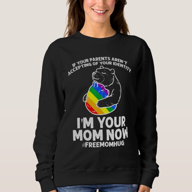 Sweatshirt Les Parents Qui Acceptent Mon Nom De Maman Porte M (Devant)