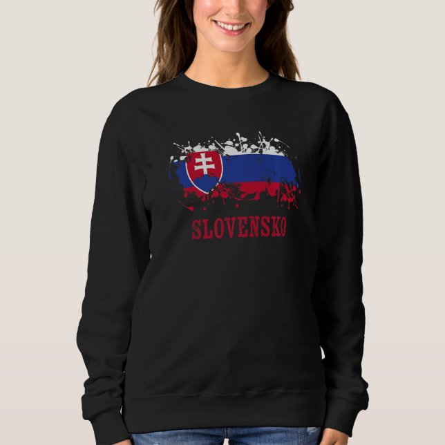Sweatshirt Les passionnés slovaques pour Slovensko et la Slov (Devant)