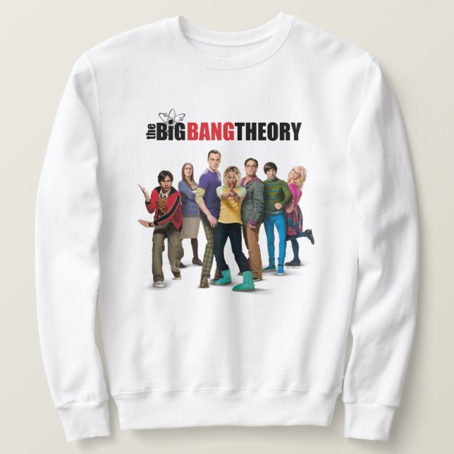 Sweatshirt Les personnages de la théorie du Big Bang (Design devant)