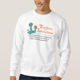 Sweatshirt Les Pigeons Enseignants et Bibliothécaires Blanc h