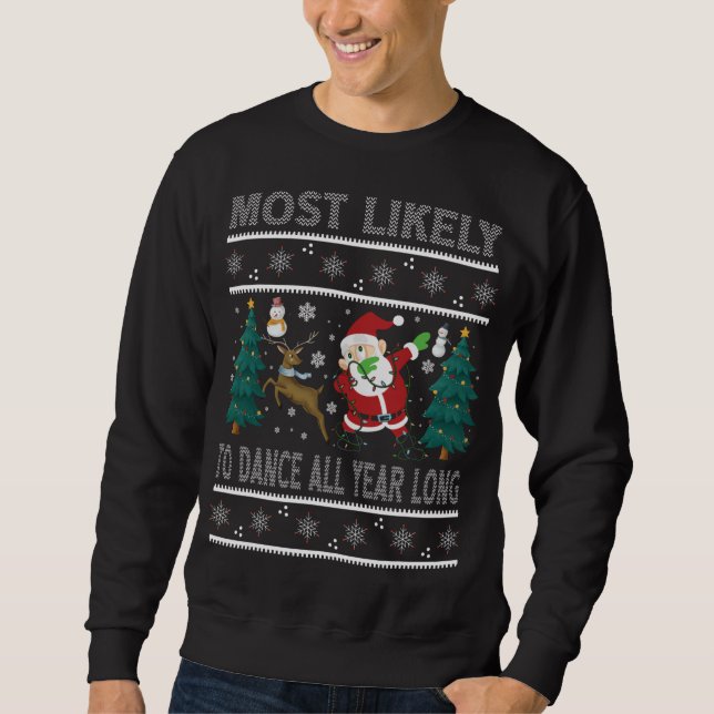 Sweatshirt Les Plus Susceptibles De Danse Toute L'Année Reind (Devant)