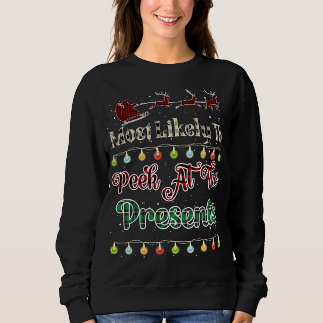 Sweatshirt Les Plus Susceptibles D'Examiner Les Présents Buff (Devant)