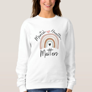 Sweatshirt Les questions de santé mentale - Arc-en-ciel Brown