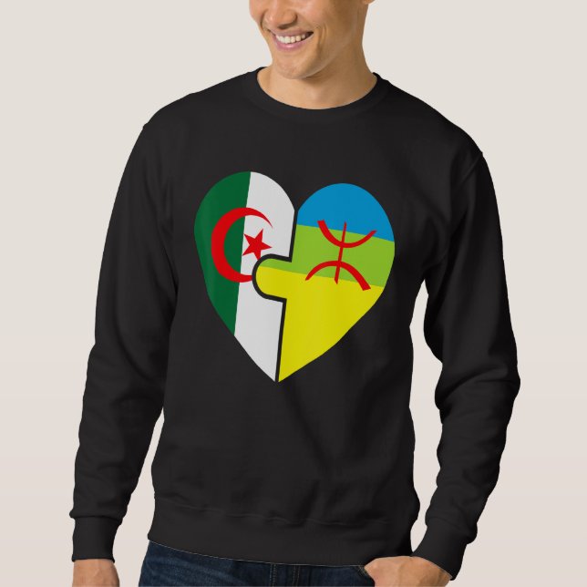 Sweatshirt Les Racines Amazigh Algériennes Correspondent À Mo (Devant)