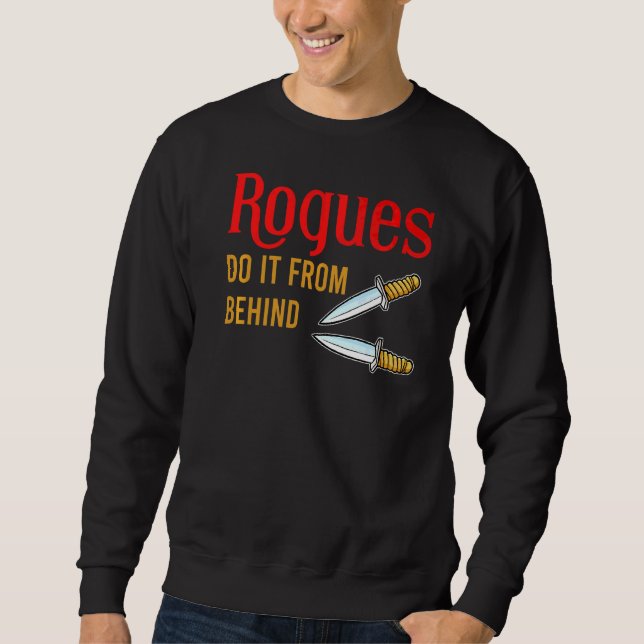 Sweatshirt Les Rogues Le Font De Derrière Les Daggers Rpg (Devant)