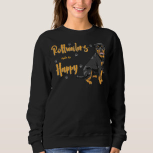 Sweatshirt Les Rottweilers Me Rendent Heureux, En Particulier
