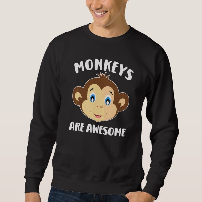 Sweatshirt Les singes sont géniaux (Devant)