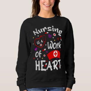 Sweatshirt Les Soins Infirmiers Sont Une Oeuvre De Citations