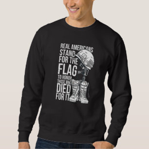 Sweatshirt Les soldats américains citent des bottes de casque