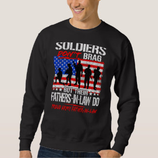 Sweatshirt Les soldats ne braquent pas leur fière armée père 