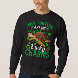 Sweatshirt Les Tortues de mer sont mes charmes chanceux La to