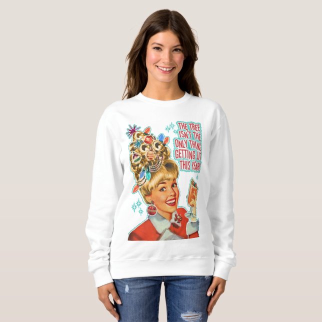 Sweatshirt Les vacances de Noël de Joyeux Noël drôles (Devant entier)