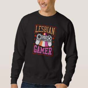 Sweatshirt Lesbian Gamer Jeux vidéo Ado esthétique Nerd Geek