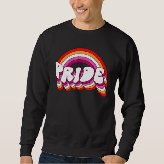Sweatshirt Lesbian Pride Flag LGBTQ Love is Love Gay Rainbow 