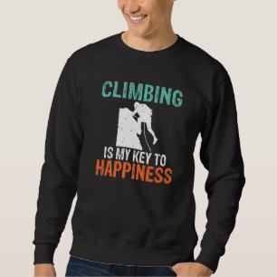 Sweatshirt L'Escalade Est Ma Clé Pour Le Bonheur Arbre Rock C