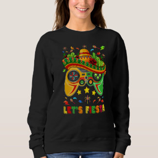 Sweatshirt Lets Fiesta Kids Cinco De Mayo Gamer Contrôle