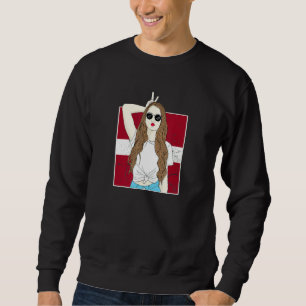 Sweatshirt Lettonie pour fille Drapeau letton pour femmes let