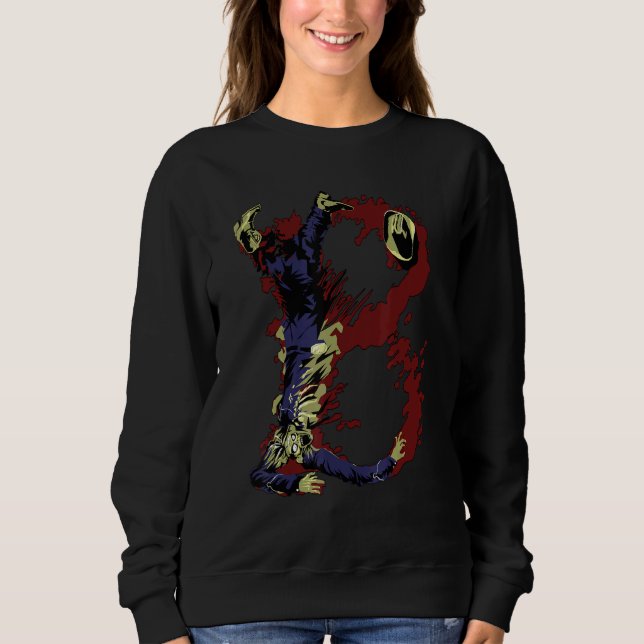 Sweatshirt LETTRE B Alphabet Zombie (Devant)