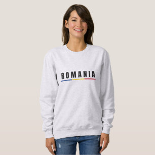Sweatshirt LETTRE D'Art Moderne Roumanie Simple Souvenir
