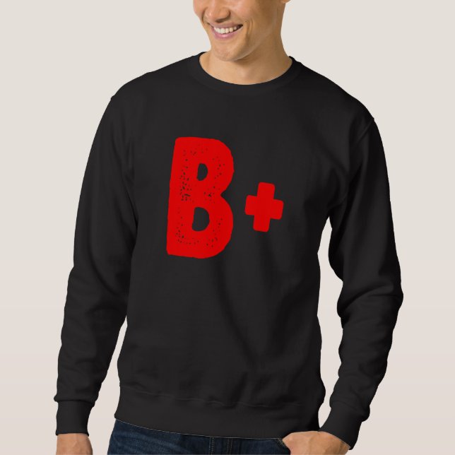 Sweatshirt Lettre de l'école d'enseignement B Étudiant enseig (Devant)