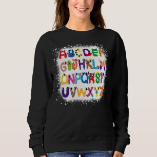 Sweatshirt Lettre de vilain Abcs Garçons blanchis Alphabets m