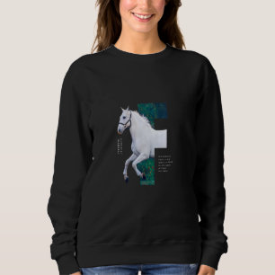 Sweatshirt LETTRE DU CHEVAL DE LA Liberté F POUVOIR