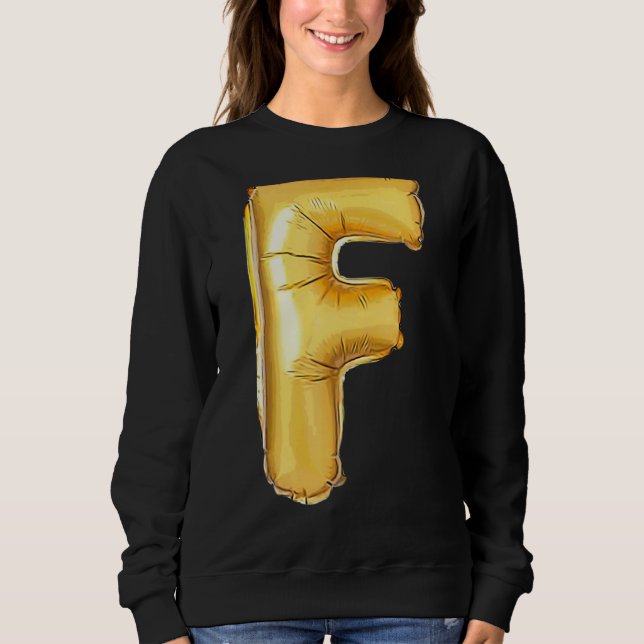 Sweatshirt LETTRE F MAJUSCULE PRÉALABLE CamouflET INITIAL (Devant)