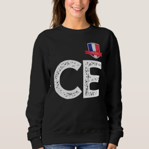 Sweatshirt LETTRE FRANÇAISE HUMANITAIRE C ET E France