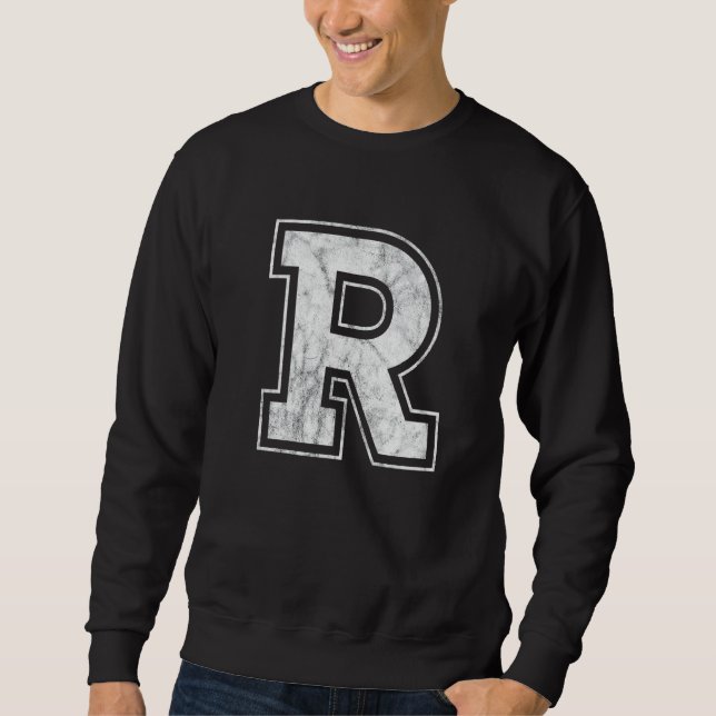 SWEATSHIRT LETTRE GRANDE R (Devant)