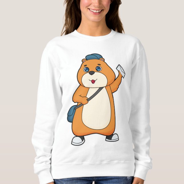 Sweatshirt Lettre hamster Postman (Devant)