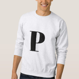 Sweatshirt Lettre initiale Monogramme Moderne Design tendan