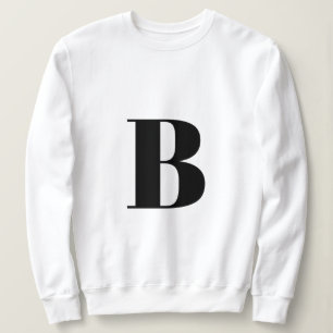 Sweatshirt Lettre initiale Monogramme Moderne Design tendan