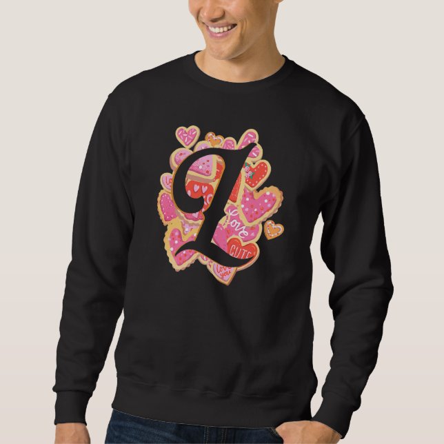 Sweatshirt Lettre L Love Coeur Relation Romantique Valentin (Devant)
