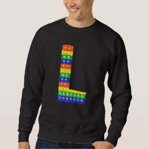 Sweatshirt LETTRE L MAJUSCULE Alphabet FICHIER Pop It Matchin