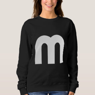 Sweatshirt Lettre M Majuscule Alphabet halloween costumes gro