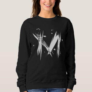 Sweatshirt Lettre M minuscule mignonne Alphabet assorti Hallo
