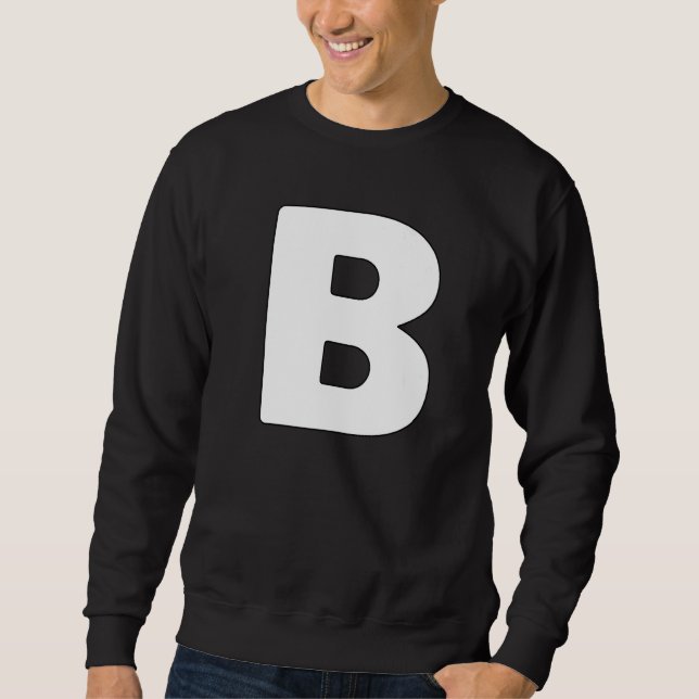 Sweatshirt Lettre majuscule B Lettres du groupe de correspond (Devant)