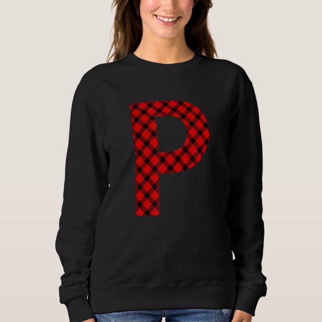 Sweatshirt Lettre majuscule plaquée de Buffalo simple P Buffa (Devant)