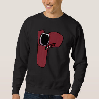 Sweatshirt Lettre minuscule animée de méchant r Alphabet garç