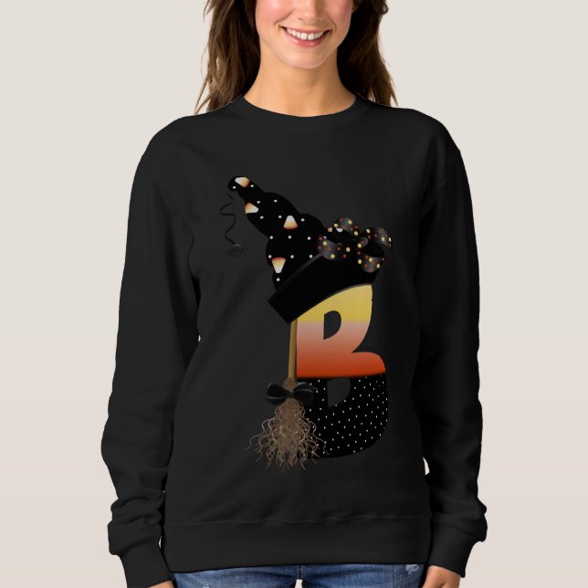Sweatshirt LETTRE MONÂTRE Halloween B (Devant)