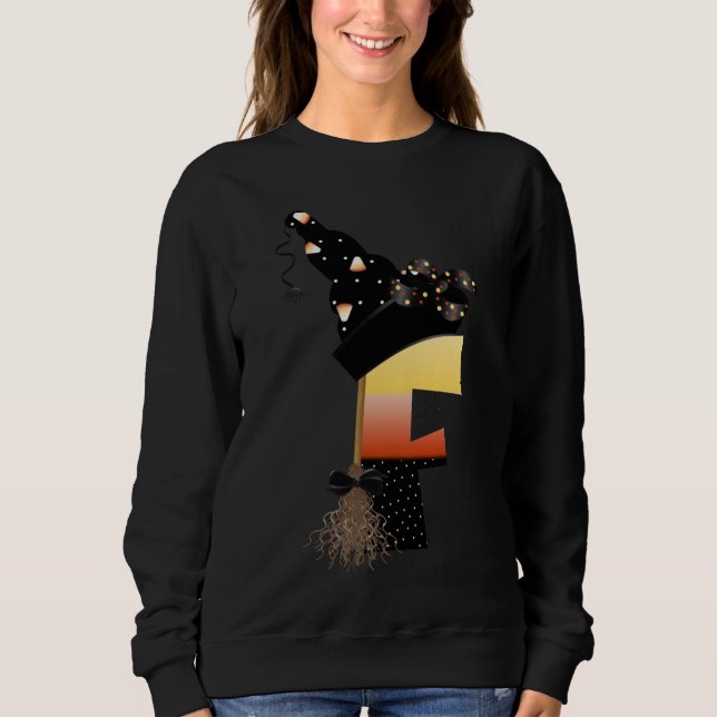 Sweatshirt LETTRE MONÂTRE Halloween F (Devant)
