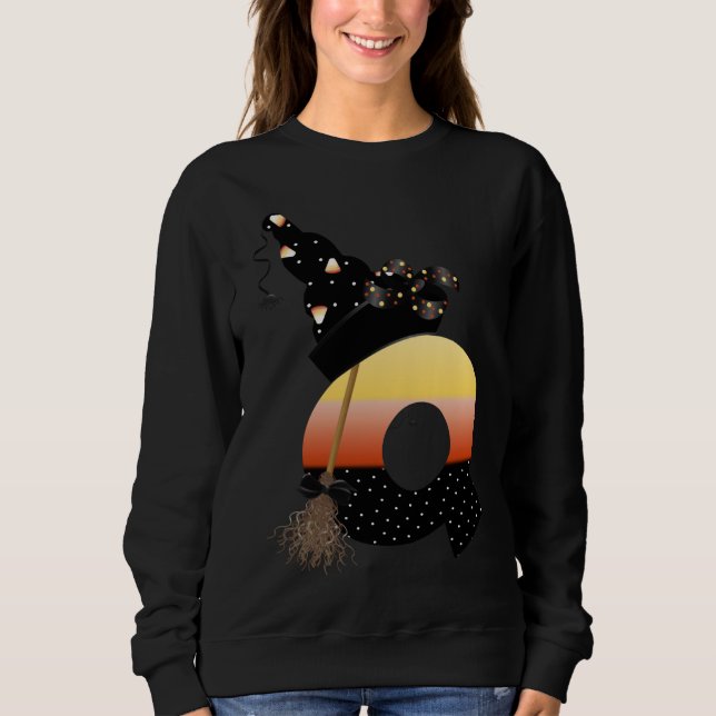 Sweatshirt LETTRE MONÂTRE Halloween Q (Devant)