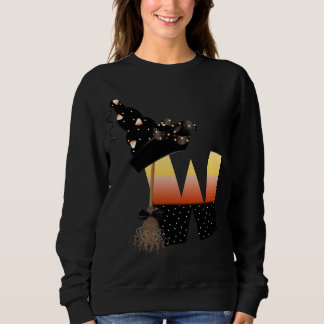 Sweatshirt Lettre monogramme Halloween W