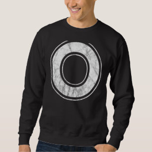 Sweatshirt Lettre O Alphabet majuscule Monogramme initial
