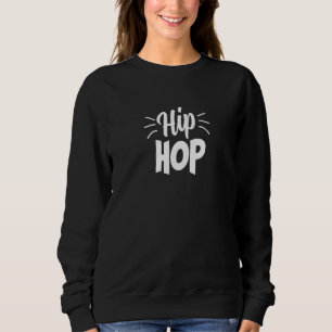 Sweatshirt Lettre simple Bunny Hip hop de Pâques Imprimer