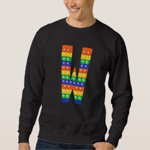 Sweatshirt LETTRE W MAJUSCULE Alphabet FICHIER Pop It Matchin