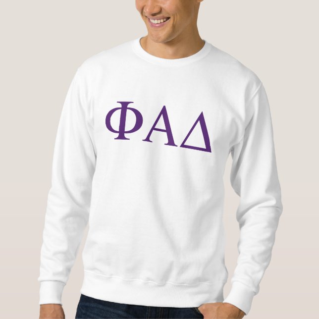 Sweatshirt Lettres grecques Phi Alpha Delta (Devant)